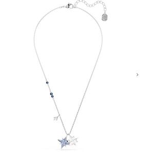 SWAROVSKI Symbolica Pendent Blue Star Necklace In Silver